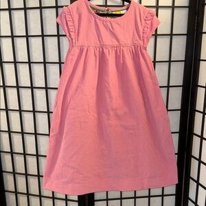 Mini Boden Pink Flutter Sleeve Dress
